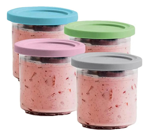 4 Contenedores Ninja Creami Contenedores Helado Con Tapas