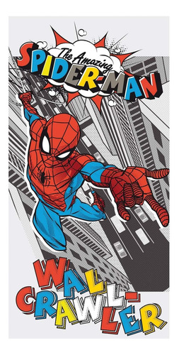Jerry Fabrics Toalla De Baño Spiderman 70 X 140 Cm