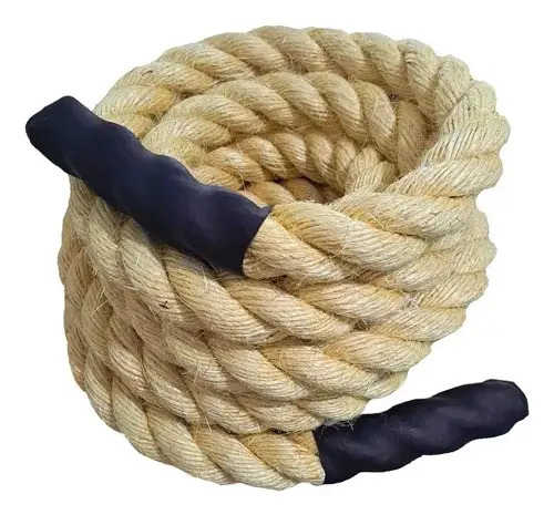 Corda Naval Sisal 50mm 4mts Exercício Artesanato Decoração