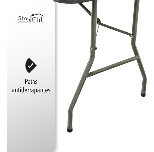 Imagen 3 de 8 de Mesa Plegable Tipo Madera 1.80m Plastico Resistente Exterior