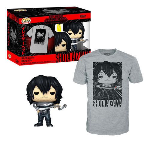 Figura Funko Pop N° 375  + Polera Shota Aizawa Talla S