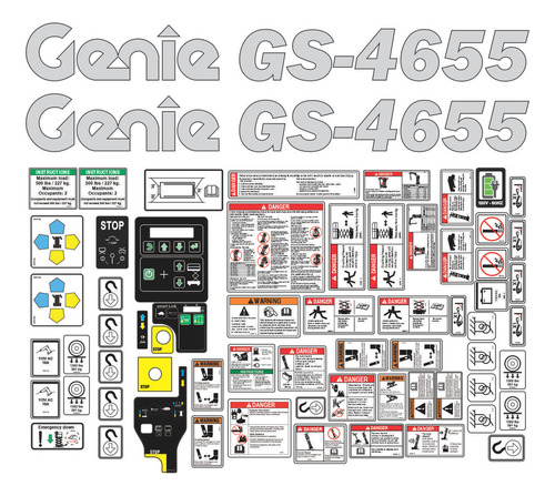 Calcomanias Plataforma Tijera Genie Gs4655