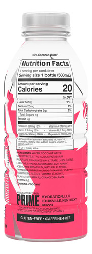 2 Pack Prime Hydration Drink Blue & Red Chill Edición Limita