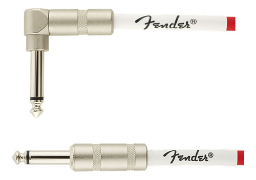 Unidade por pacote Cabo para plugue reto de instrumento/plugue de ângulo reto de 1 plugue 6,35 mm de ângulo reto macho a 1 plugue 6,35 mm macho reto Fender Fiesta Red 9 m