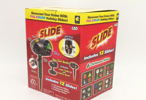 Proyector Led Navideño De Copos De Nieve Para Decoración Ext