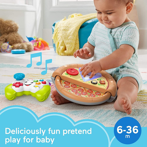 Fisher Price Juego Didáctico Bebé 2en1 Control + Pizza
