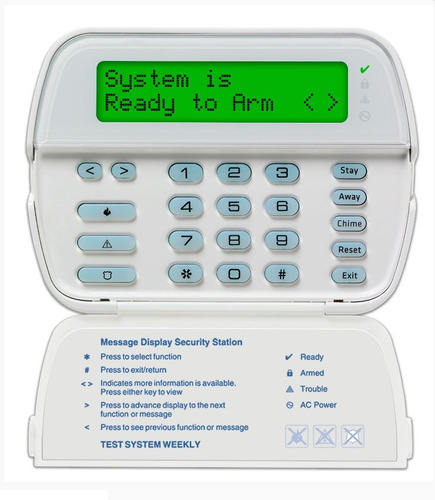 Teclado Dsc Pk5500 Lcd Alfanumerico Hasta 64 Zonas