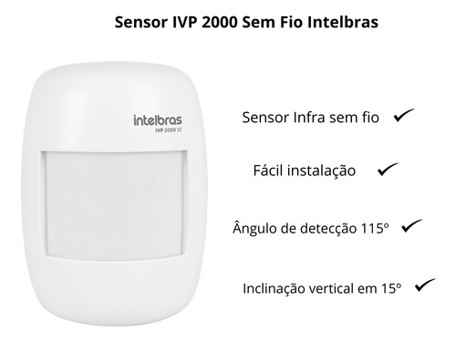 Kit Alarme Anm 24 Net App C/ 4 Sensores Ivp 2000 Sem Fio