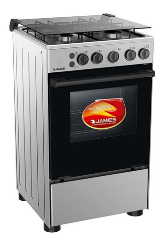 Cocina James 4h A Gas C510 Inox Todo Gas.sensacion