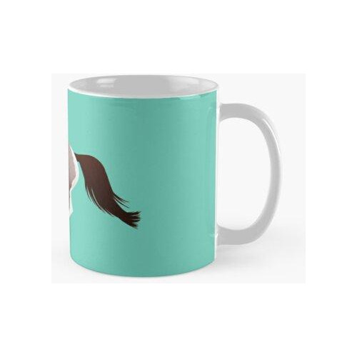 Taza Galope De Pintura Roja De Roan Tobiano - Rampaige Equin