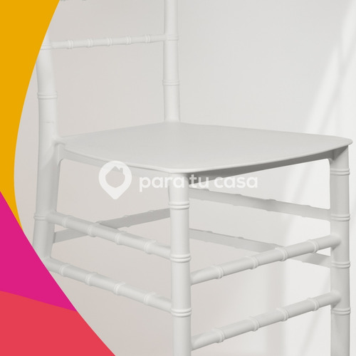 Combo X 4 Silla Tiffany Plástica Reforzada Apilable Eventos