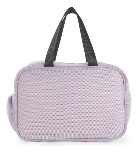 Neceser Cloe Unisex De Viaje Textil Multiples Compartimentos Color Lila