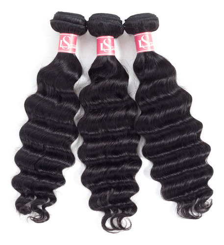 Ls Hair Paquetes De Cabello Humano Suelto De 16, 18, 20 PuLG