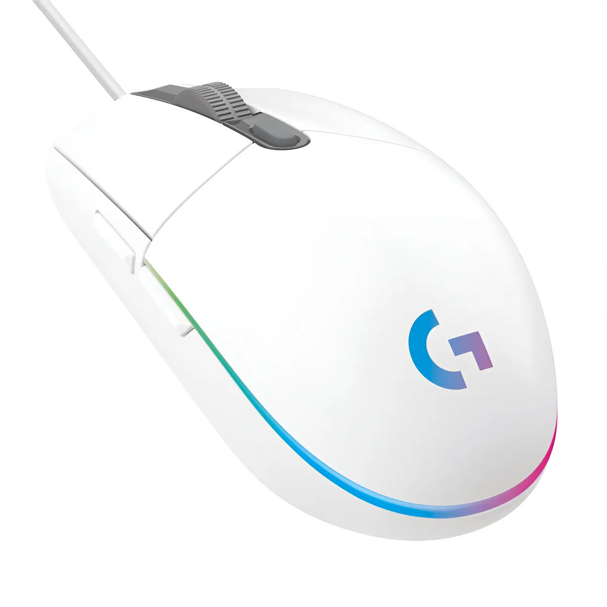 Logitech G203 Lightsync, Mouse Gamer Rgb / 8000dpi - Blanco