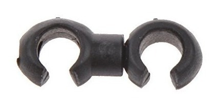 Imagem 1 de 6 de Guia Gancho P/ Conduite Marcha / Freio Bike Preto (kit 5)