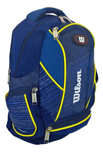 Mochila Escolar Wilson Con Porta Laptop 13 Pulgadas (if13135) Azul Acero Liso