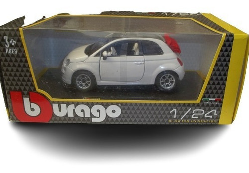 Fiat 500c Cabriolet 2009 Fitito Bburago Burago Escala 1:24