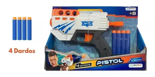 Arminha Tipo Nerf Pistola 6 Dardos Tiro Ao Alvo Brinquedos