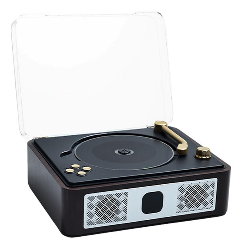 Reproductor De Discos De Vinilo Con Altavoces, Marrón