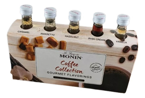 Syrup Café Monin Coffee Collection 5 Sabores X 50 Ml C/u