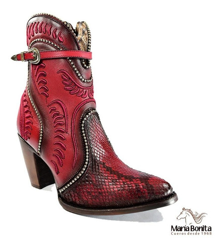 Imagen 4 de 4 de Botin Mujer Cuadra Piton 3f59ph