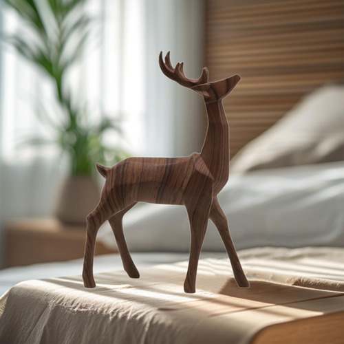 Figura De Reno Geométrica, Animal Artificial, Artesanía,