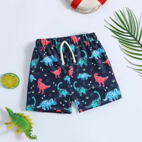 Pantalones De Playa Con Estampado De Dinosaurios Bonitos Par