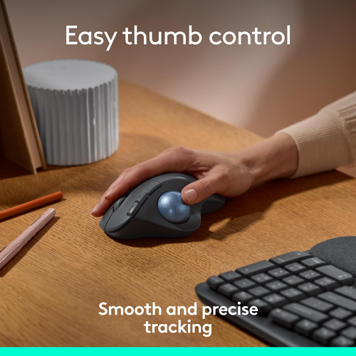 Trackball Inalámbrico Logitech Ergo M575 Para Negocios Graph