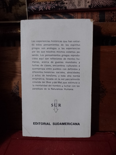 Arnold J Toynbee El Pensamiento Histórico Griego 1967 (Usado)