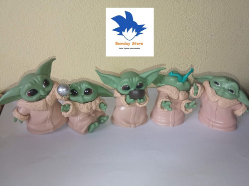Baby Yoda Set De 5 Figuras De Coleccion Star Wars 6 Cm