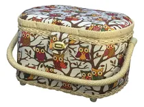 Comprar Michley Cesta De Coser Grande Con Diseño De Búho Y Kit De.