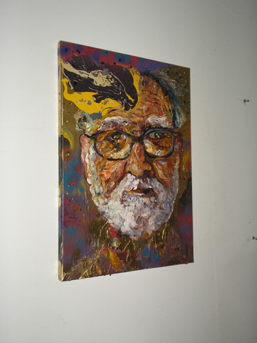 Retrato De Luis Felipe Noé 2021. Arte Microconceptual