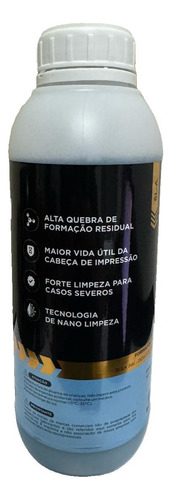 Solução Liquida Limpeza Cabeça Impressão Xfull Blue1 Lt