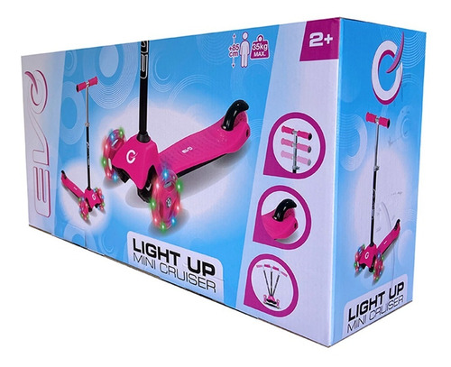 Scooter Monopatín Tres Ruedas Con Luces Evo Light Up
