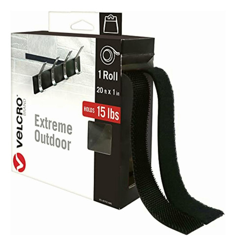 Velcro Brand Cinta De Montaje Extrema Para Exteriores, 20