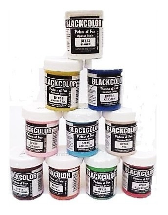 Pintura Al Frio Black Color  Color Ocre 60 Ml - Pack X12