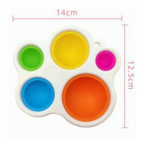 Juego De 5 Juguetes De Juguete Con Hoyuelos Simples, Pop It