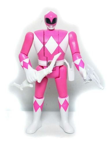 Power Rangers Retro Vira Cabeça Rosa Hasbro Boneco Aberto (Usado)