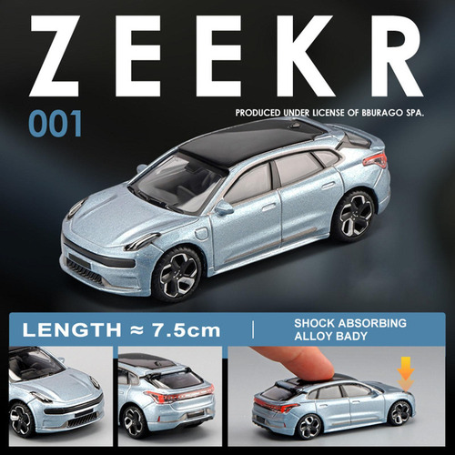 ( Modelo De Coche 1/64, Coche De Aleación, Juguete Azul