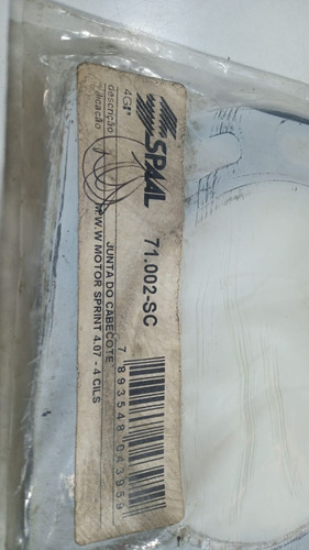 Junta Cabeçote Motor Mwm Sprint 4.07 4 Cil. Spaal 2mm