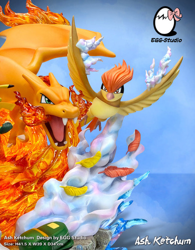 Estátua Pokemon Egg Studio Team Ash (sideshow Xm Prime 1)