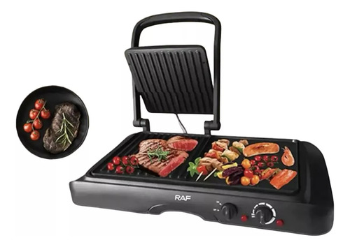 Plancha Panini Grill Maker Multifuncional 2 En 1 Raf R.2695
