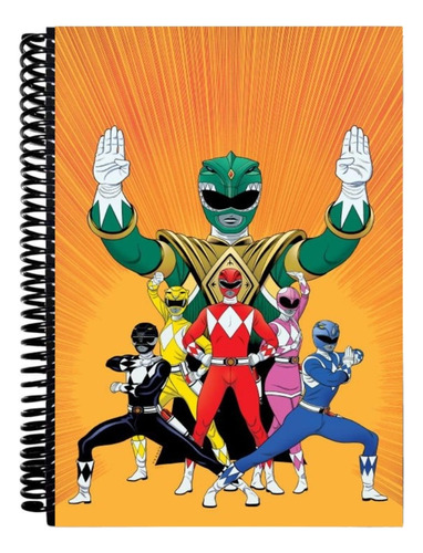 Cuaderno Personalizado Power Rangers Mighty Morphing 