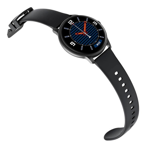 Smartwatch Imilab KW66 Smart Watch 1.28" caja 45.3mm de aleación de zinc black, malla black de silicona