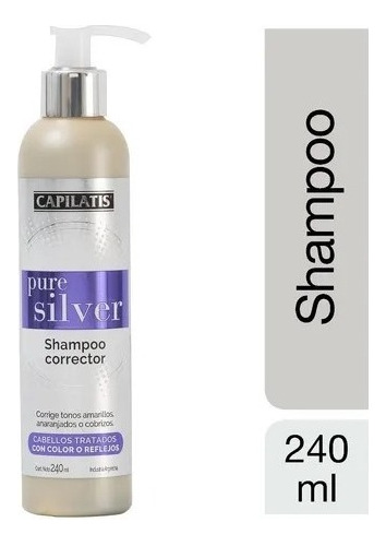 Capilatis Pure Silver Shampoo Corrector 240ml Desamarillador