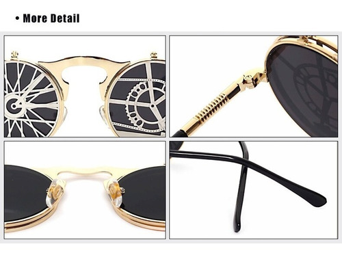 Óculos Retro Steampunk Cyberpunk Dieselpunk Cosplay Google 1
