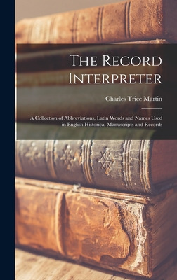 Libro The Record Interpreter: A Collection Of Abbreviatio...