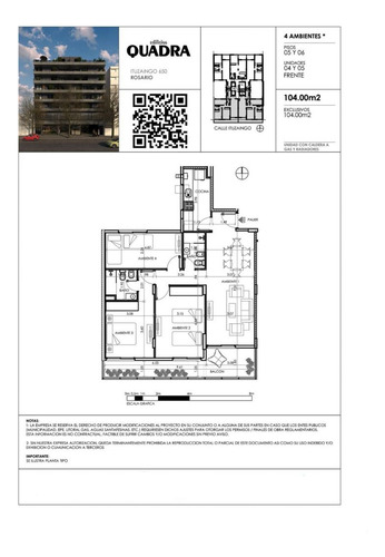 Venta Departamento 3 Dormitorios Rosario