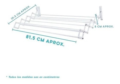 Tendedero Secador Ropa Retráctil De Pared Mural Extensible