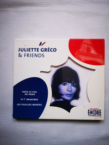 Juliette Greco And Friends  Disco Compacto Portada Doble 
